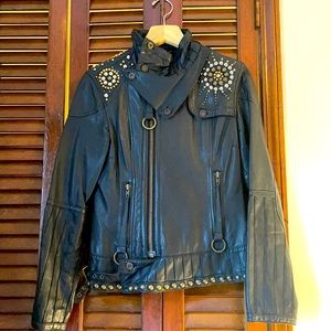 Diesel Leather Jacket - Female - Size M - 100% Genuine Leather